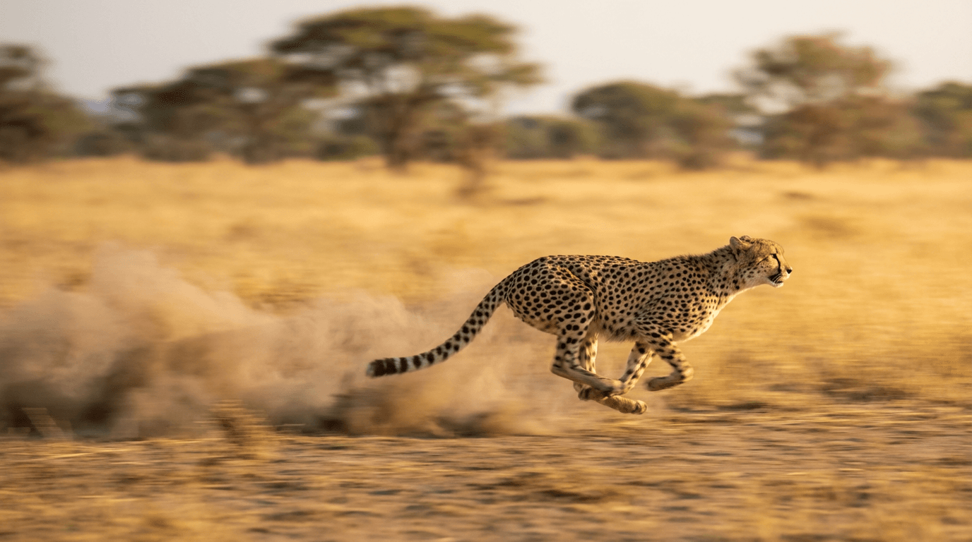 AI-generated Cheetah image: Cheetah in Natural Habitat. Big Cats.