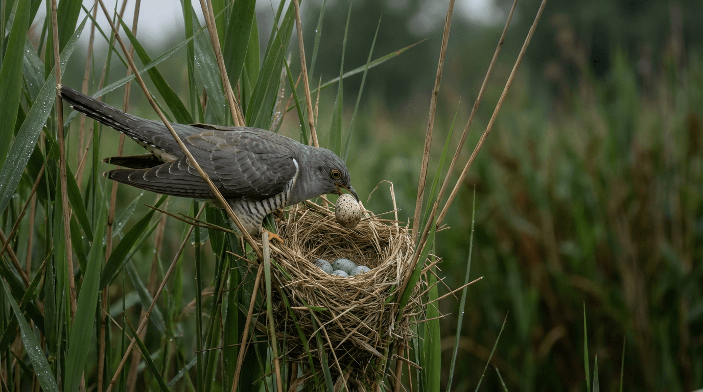 AI-generated Cuckoo image: Cuckoo in Natural Habitat. Realistic animal image sample.
