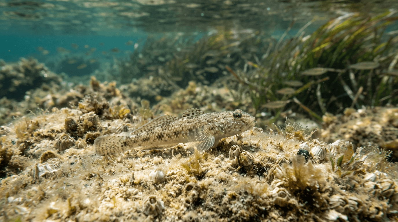 KI-generiertes Bild von Goby: Goby im natürlichen Lebensraum. Realistisches Tierbild-Beispiel.