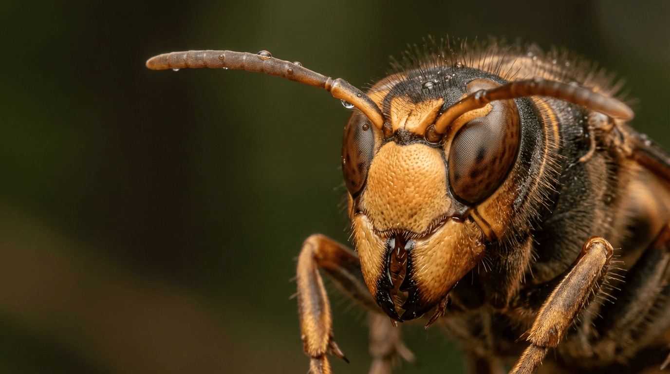 KI-generiertes Bild von Hornet: Hornet Close Porträt. Wirbellose. weltweit.