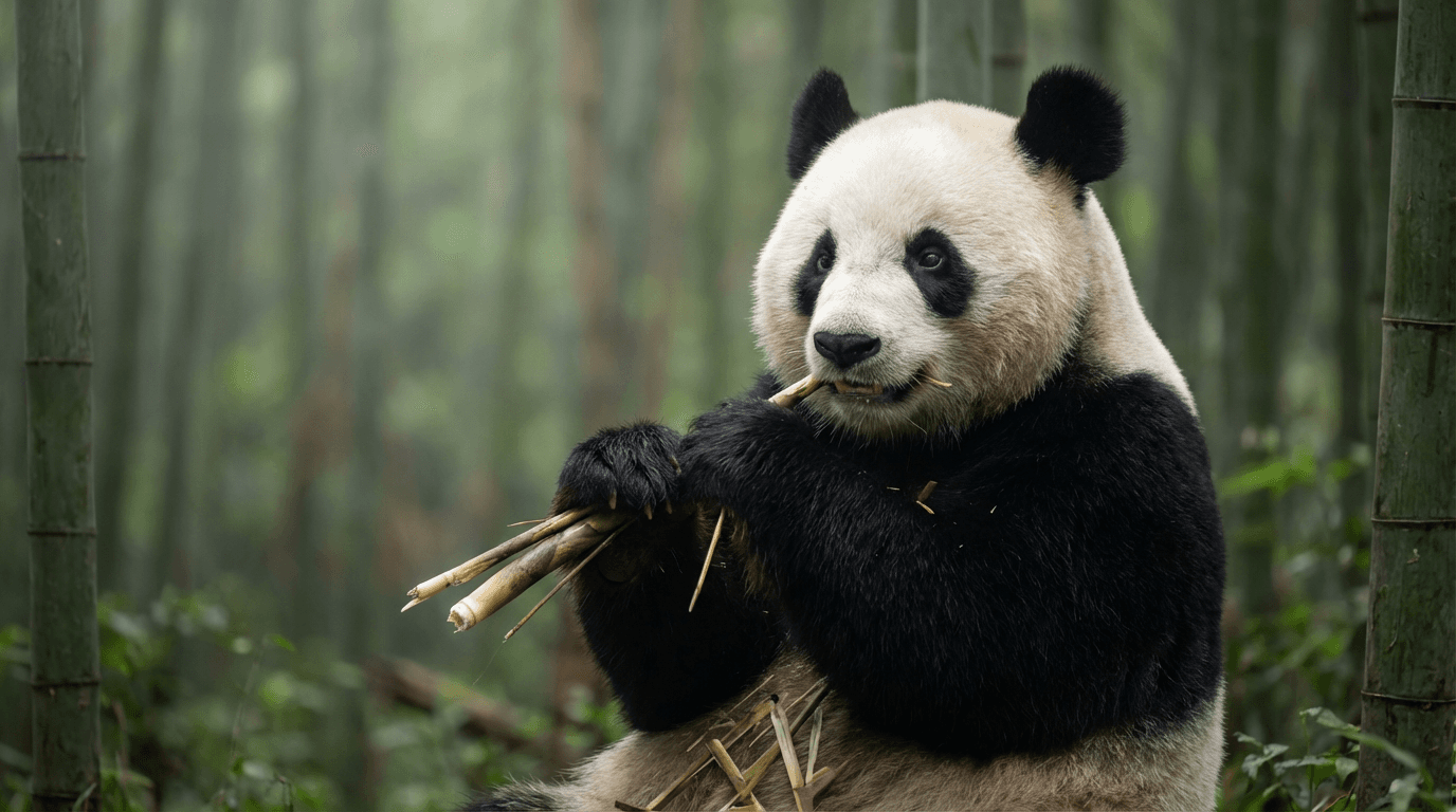 Giant Panda Endangered Species AI image page