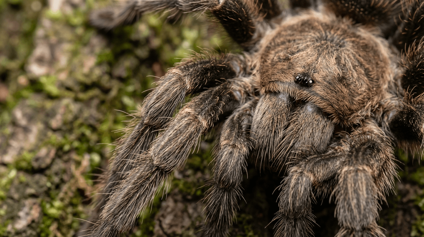 AI-generated Tarantula image: Tarantula Close Portrait. Invertebrates. Americas Africa Asia.