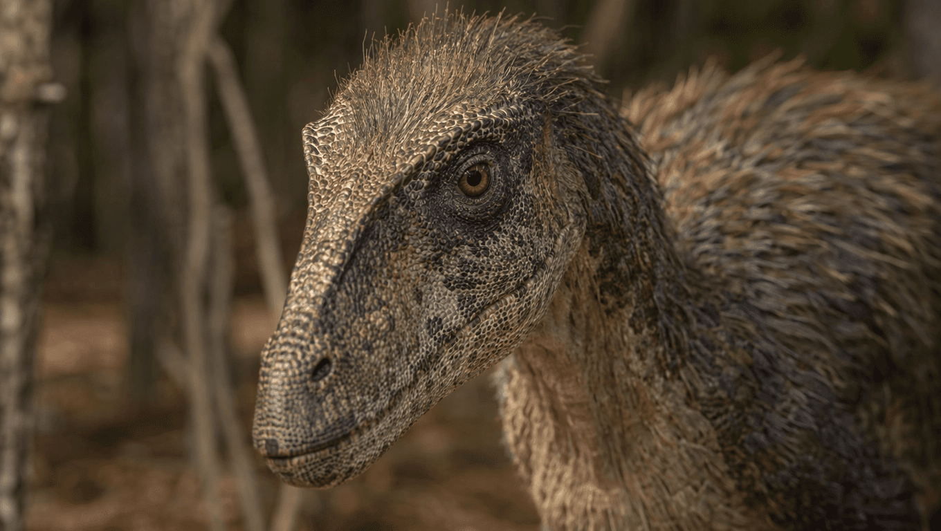 AI 生成的 Nothronychus 图片:Nothronychus 特写肖像,恐龙. 91 Million Years Ago。