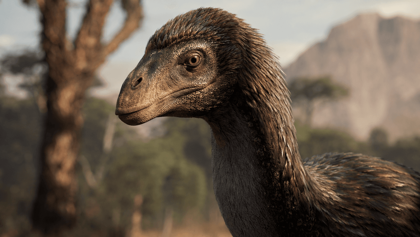 AI 生成的 Therizinosaurus 图片:Therizinosaurus 特写肖像,恐龙. 70 Million Years Ago。