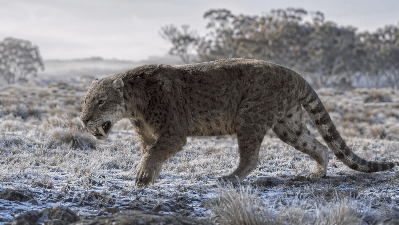 Thylacoleo Ice Age Animals AI image page