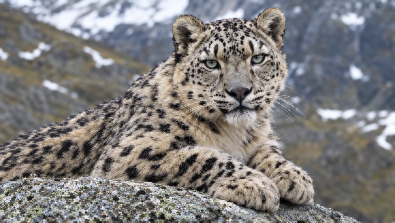 Améliorer une photo floue de panthère des neiges