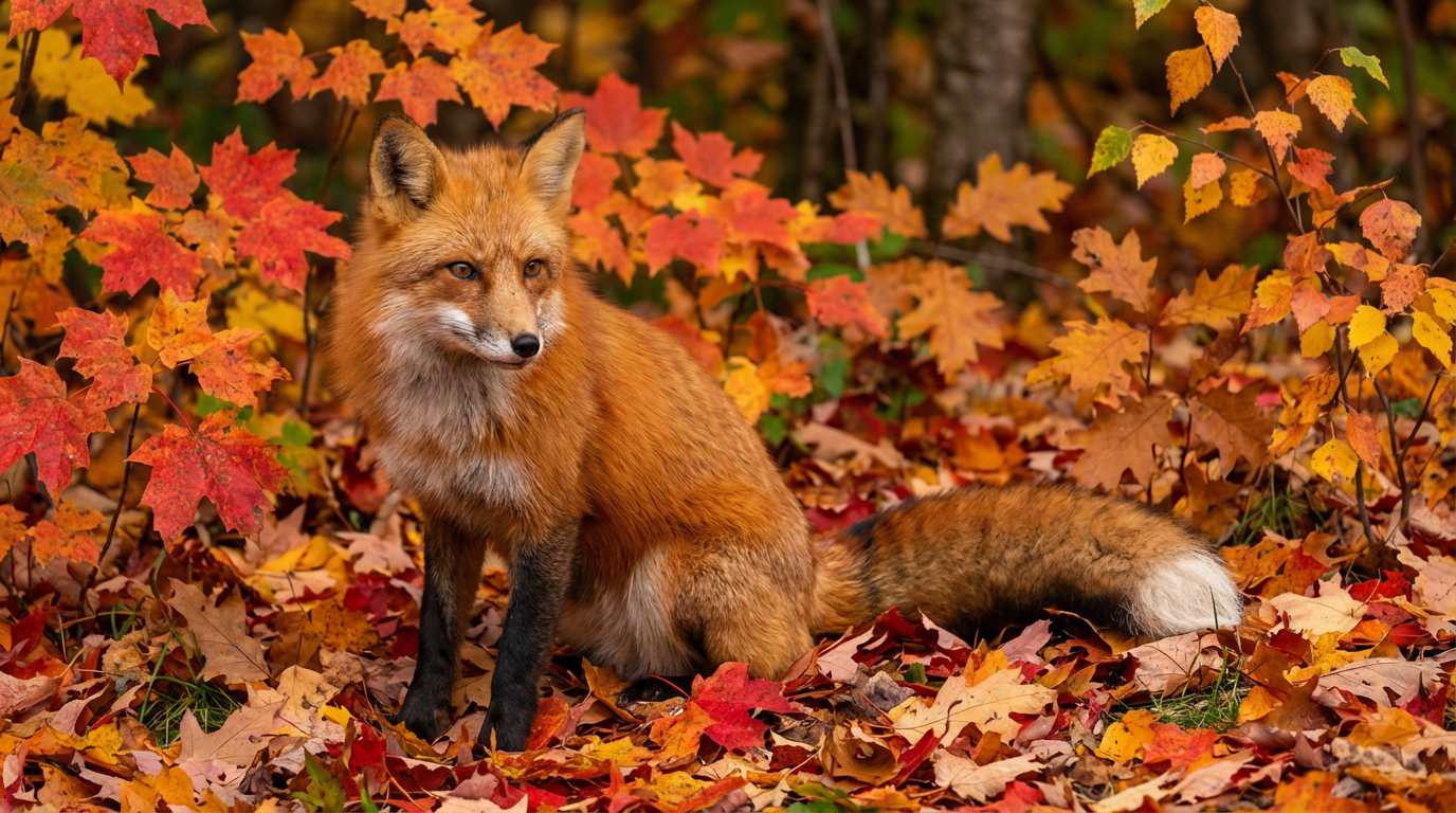 Hi Fall Fox AI Fox Images | Beautiful 4K Red Fox Photography